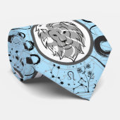 Dierenriem Leo.w L Blue BG Stropdas (Opgerold)