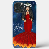 Dierenriem Ram Godin Blauw Celestial Case-Mate iPhone Case (Achterkant)