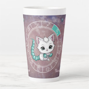 Dierenriem Schorpioen Schattigee Kat Wiel Planet A Latte Mok