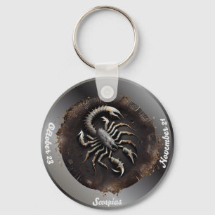 Dierenriem Schorpioen Scorpio Op Maat Gemaakte Per Sleutelhanger