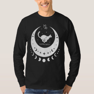 Dierenriem Steenbok Horoscoop Astrologie Teken Kat T-shirt