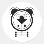 Dierenriem van de Draak Ronde Sticker (Voorkant)