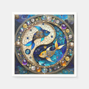 Dierenriem - Vissen Yin en Yang Servet