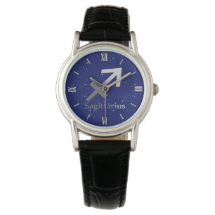 Dierenriem voor Boogschutter op Midnight Blue Horloge