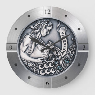 Dierenriem ~ Waterman ~ Hemels ~ Westerne Astrolog Grote Klok