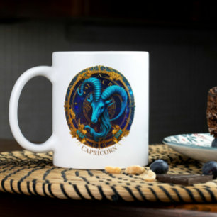 Dierenriem Zee Geit Celestial Fantasy Steenbok Tweekleurige Koffiemok