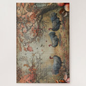  dierenscènes puzzel legpuzzel (Verticaal)