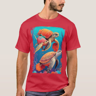 Dierenschildpad huisdierenjongen t-shirt
