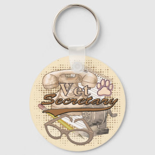 Dierensecretaresse sleutelhanger