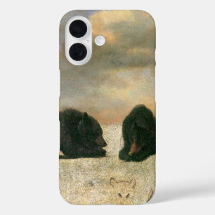 Dierenskelet, Grizzlyberen door Albert Bierstadt iPhone 16 Hoesje