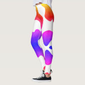 Dierenstift met multicolor-regenboogontwerp leggings (Links)