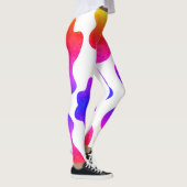 Dierenstift met multicolor-regenboogontwerp leggings (Rechts)