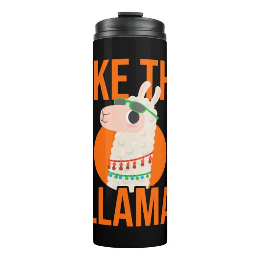 Dierentrends in Llama Unicorn Lama gezegde gift Thermosbeker (Voorkant)