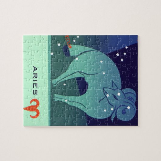  dierentuin, astrologie Aries Ram Constellation Legpuzzel (Horizontaal)