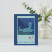  dierentuin, astrologie Capricorn constellatie Briefkaart (Staand voorkant)