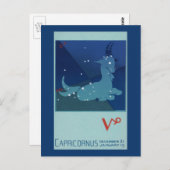  dierentuin, astrologie Capricorn constellatie Briefkaart (Voorkant / Achterkant)