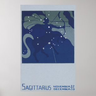  dierentuin Astrologie Sagittarius Constellation Poster