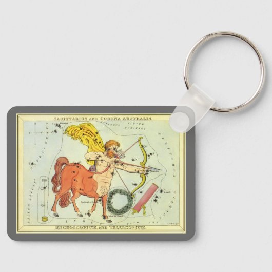  dierentuin Astrologie Sagittarius Constellation Sleutelhanger (Voorkant)