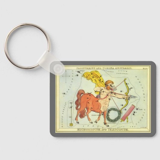 dierentuin Astrologie Sagittarius Constellation Sleutelhanger (Achterkant)