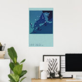  dierentuin Astrology Leo Lion Constellation Poster (Thuiskantoor)