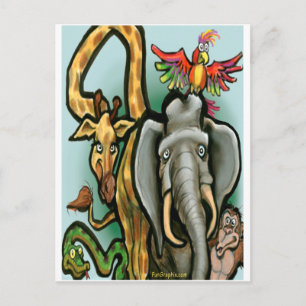 Dierentuin Briefkaart