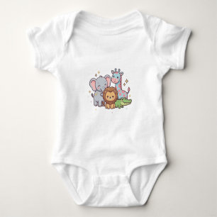 Dierentuin Cute Dier Kawaii Kinderen Wilde Safari Romper