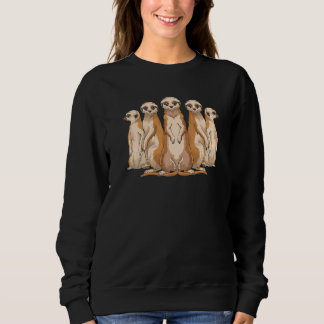 Dierentuin Dier Cute Stokstaartjes Afrika Safari M Trui