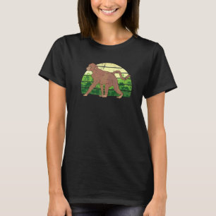 Dierentuin Dier Jungle Chimpansee Retro Aap T-shirt