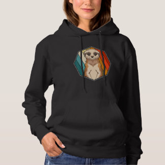 Dierentuin Dier stokstaartje Afrika Safari Retro S Hoodie