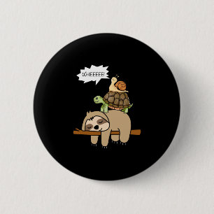 Dierentuin dieren geschenk slak schildpad luiaard ronde button 5,7 cm