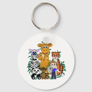 Dierentuin Jongen Sleutelhanger