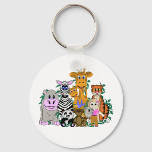 Dierentuin Meisje Sleutelhanger