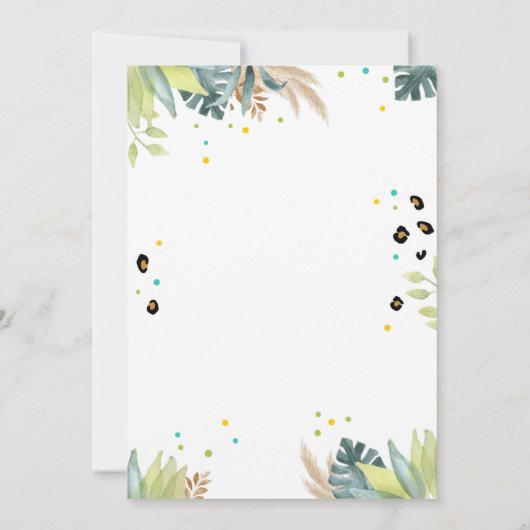 Dierentuin Oerwoud dierentuin Kaart (Achterkant)