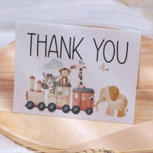 Dierentuin Safari Babykamer Dieren Baby Shower Bedankkaart