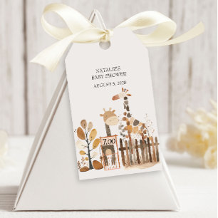 Dierentuin Safari Babykamer Dieren Baby Shower Cadeaulabel