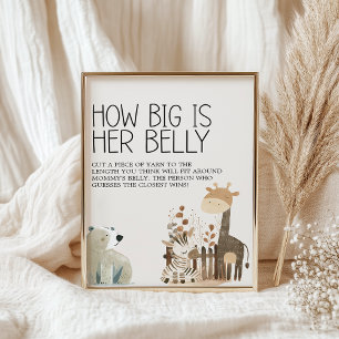 Dierentuin Safari Babykamer Dieren Baby Shower Spe Poster