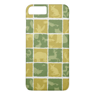 dierentuin thema patroon iPhone 8 plus / 7 plus hoesje