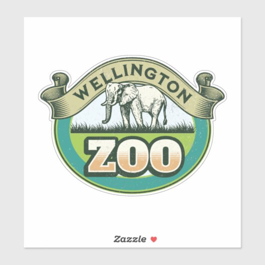 dierentuin van Wellington Sticker (Vel)