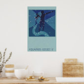  dierentuindigestie, aquariusconstellatie poster (Keuken)