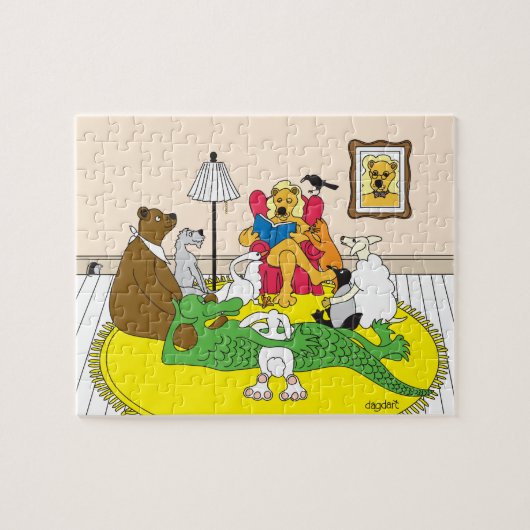 Dierenverhalen Uur Legpuzzel (Horizontaal)