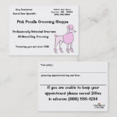 Dierenverzorger Afsprakenkaartje (Voorkant / Achterkant)