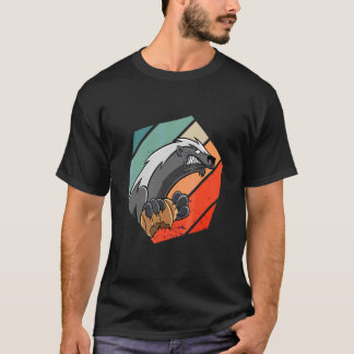 Dierenverzorger Bijenkorven Retro Hexa Dierenverzo T-shirt