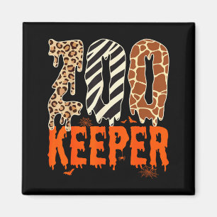 Dierenverzorger Grappige Halloween Kostuum Dierent Magneet