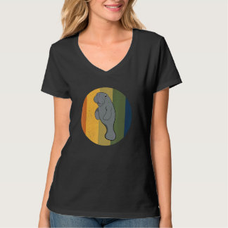 Dierenverzorger Retro Lamantijn Zeekoe Vintage Lam T-shirt