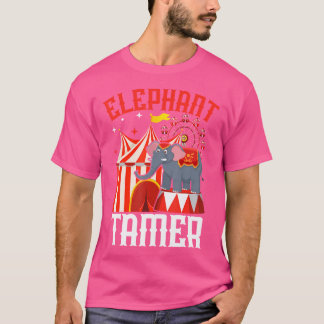 Dierenverzorger Ringmeester Olifant Circus Kermis T-shirt