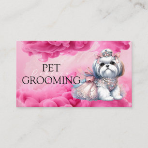 Dierenverzorging Pet Grooming Spa Salon Puppy Visitekaartje
