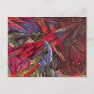 Dierenvesten van Franz Marc, Cubistische kunst Briefkaart