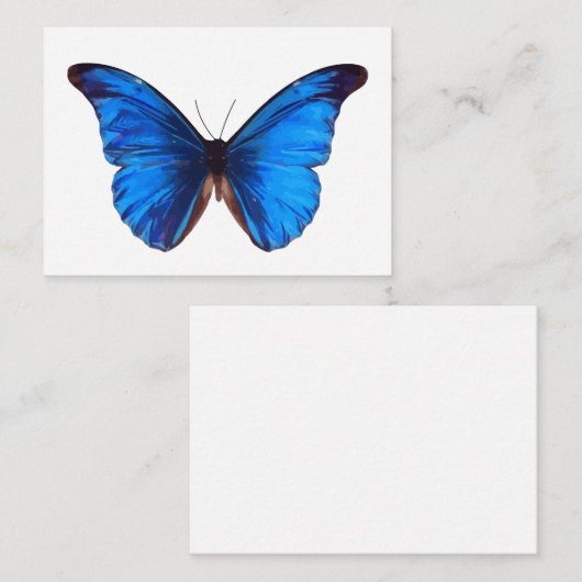 Dierenvlinder Insect Natuur Morpho Blue Post-it Notitiekaartje (Voorkant / Achterkant)
