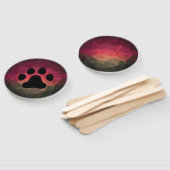 Dierenvoetafdruk, katten- en hondenpoot handwaaier (Niet-gemonteerd)