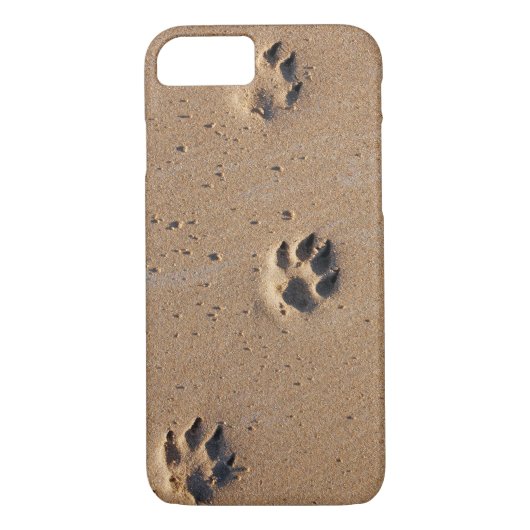 Dierenvoetafdrukken in het zand Case-Mate iPhone case (Achterkant)